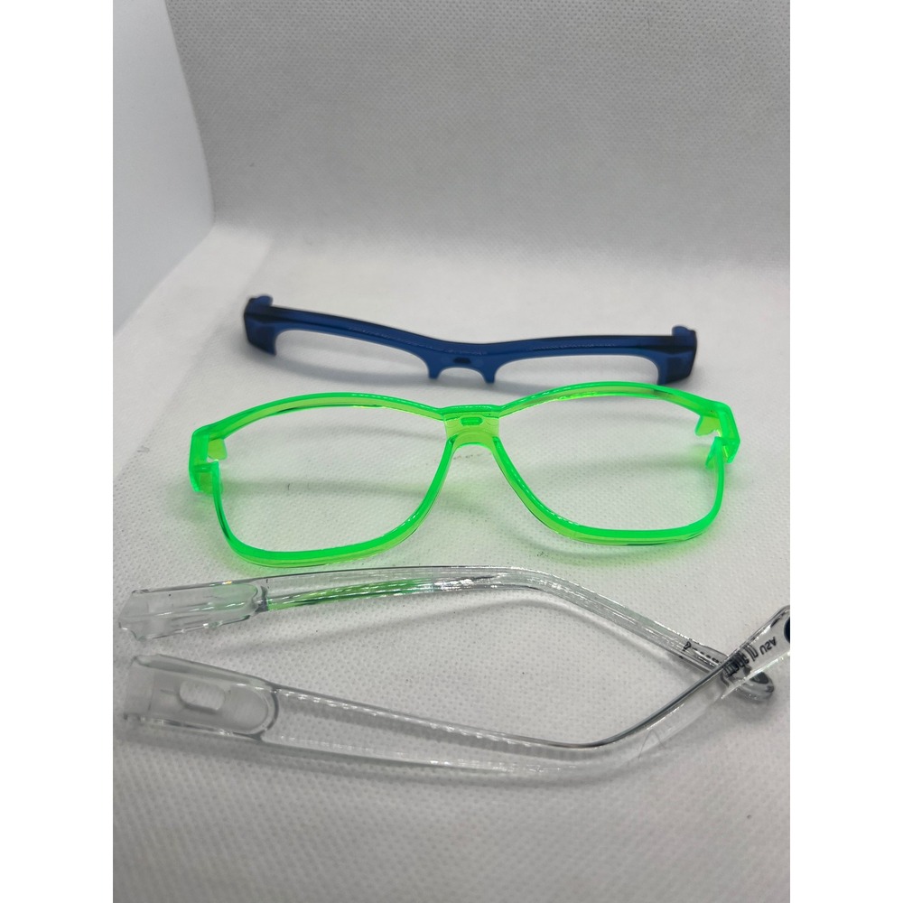 Funoogles Eyewear Kids Glasses Anti-Freeze Green 46-17-130 Facefront Brow Blue
